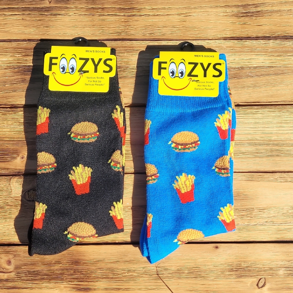 NWT Fozzy 's Burger and Fries Socks Set